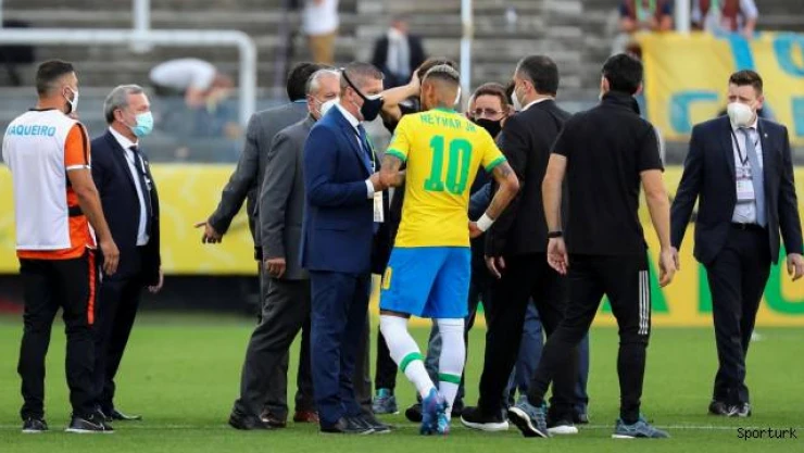 Brezilya - Arjantin maçı yarıda kaldı!