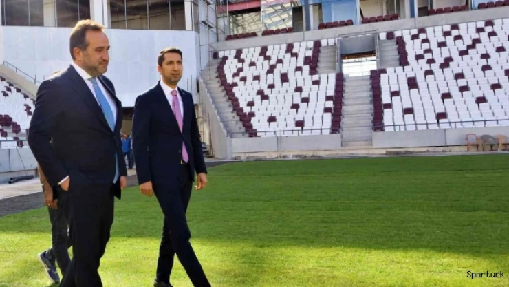 Milletvekili Ağar, yeni stadyumu gezdi