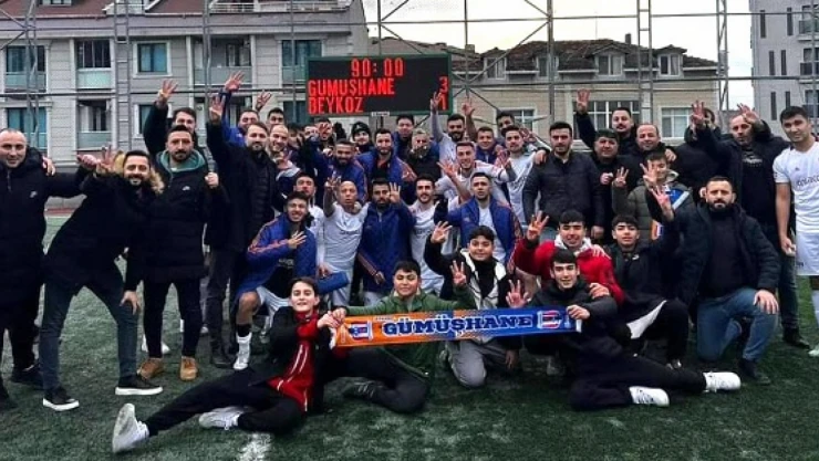 Büyük maç Gümüşhane'nin 3-1