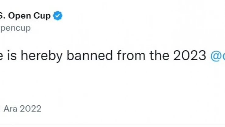 Nusret'in, U.S. Open Cup finaline girişi yasaklandı